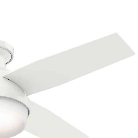 Bedroom setup with flush mount ideal for low ceilings