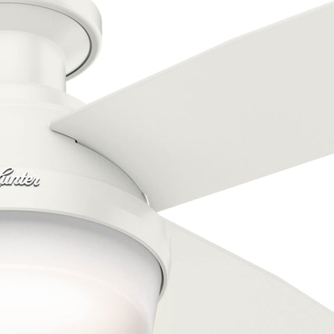 Hunter Dempsey flush ceiling appearance ideal for rooms with low ceilings