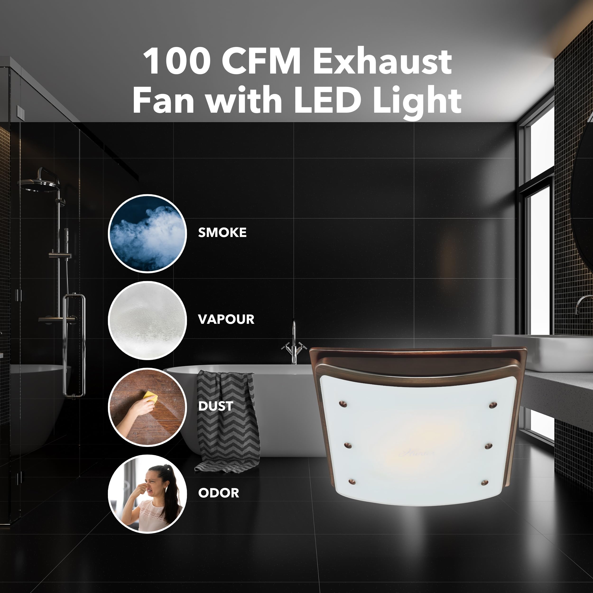 Light and night light option for ambient illumination.