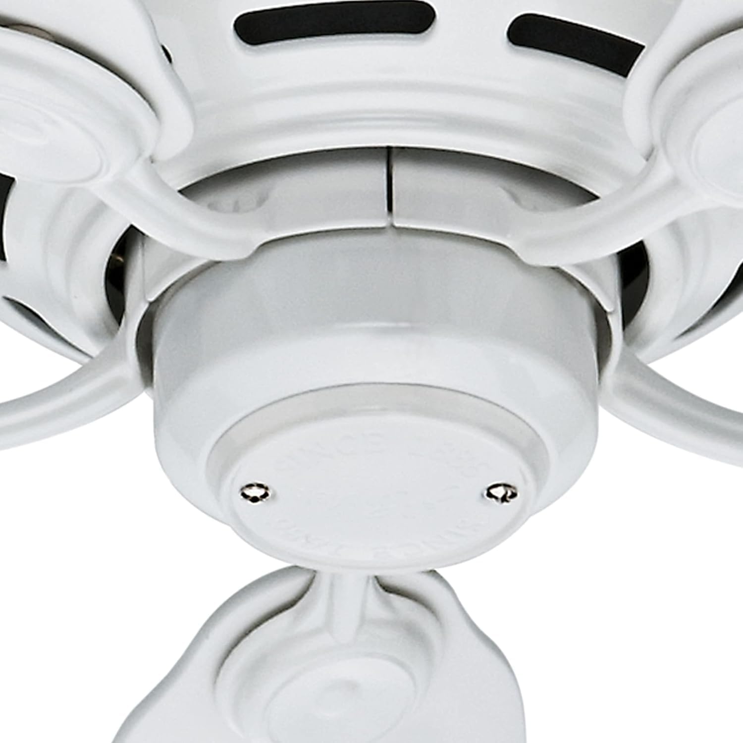 Hunter Low Profile IV 51059 whisper-quiet motor for peaceful airflow.