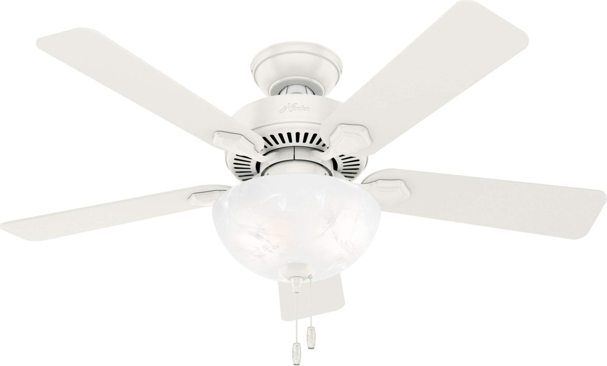 Hunter Swanson 44-inch ceiling fan pull chain for easy light and speed control.