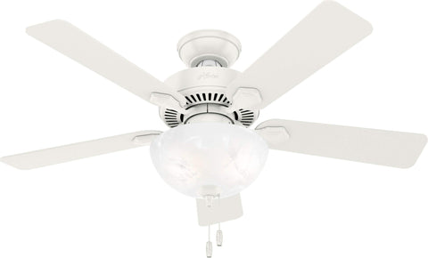 Hunter Swanson 44-inch ceiling fan pull chain for easy light and speed control.