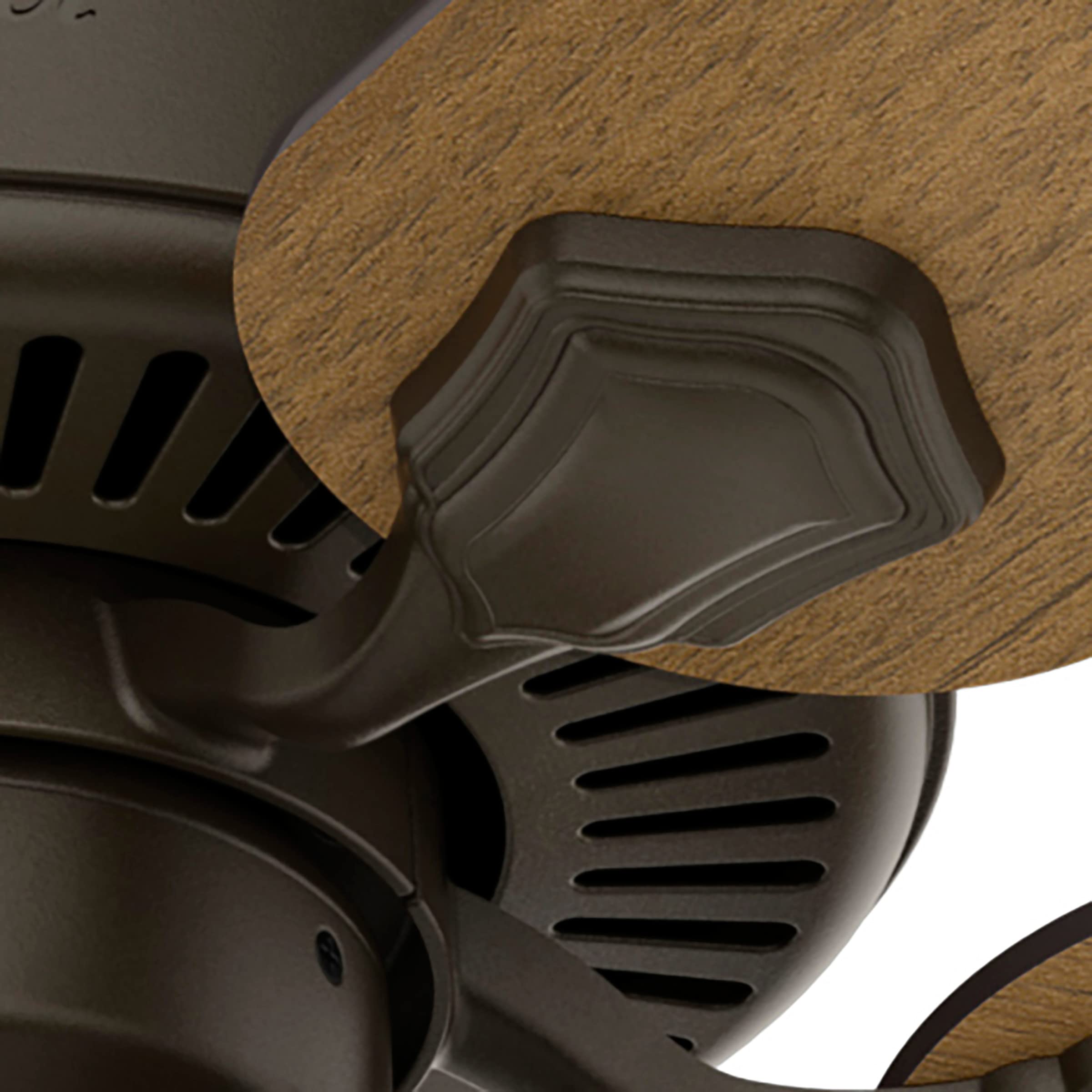 Hunter Swanson reversible motor showing seasonal airflow versatility.