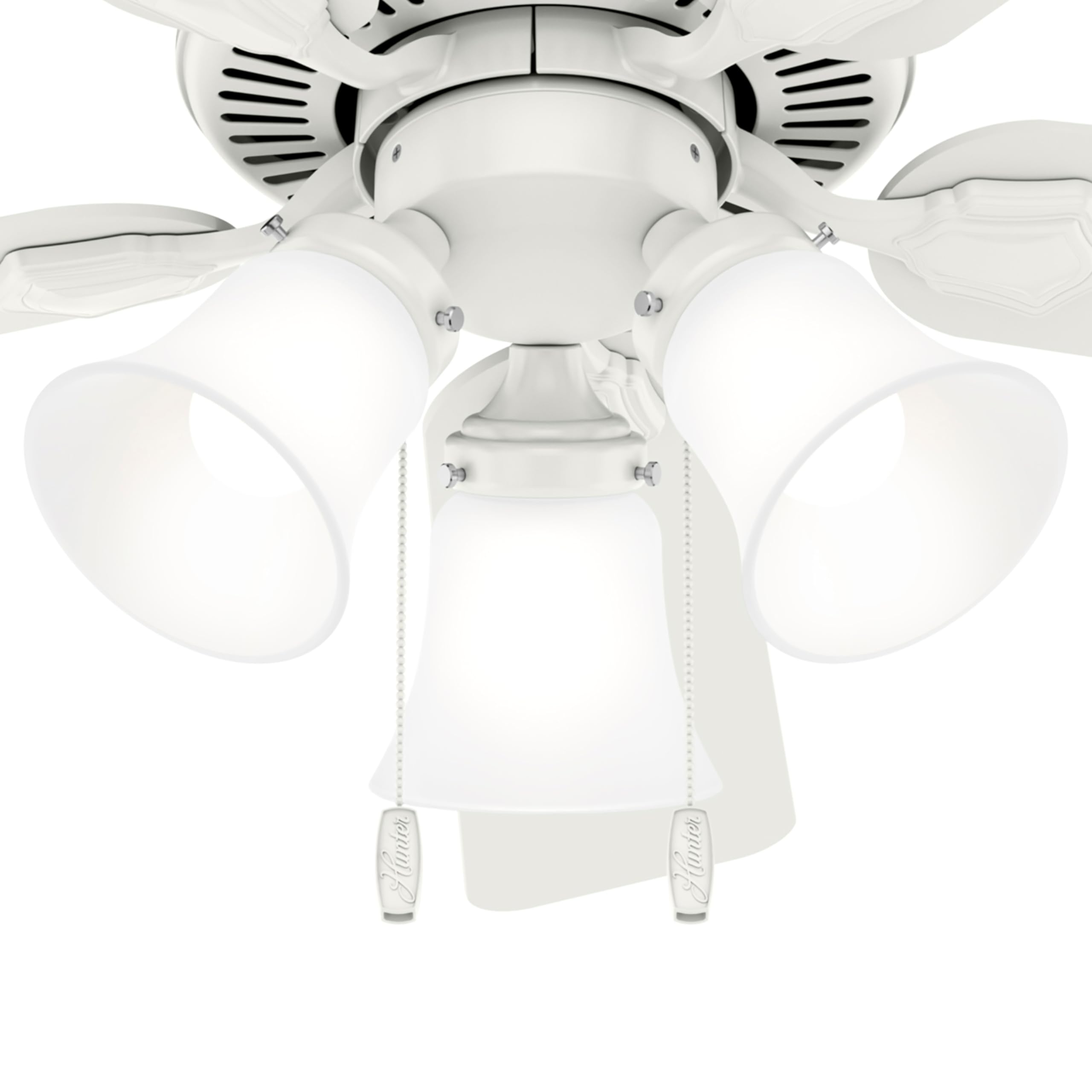 Reversible airflow on Hunter Swanson fan for seasonal comfort
