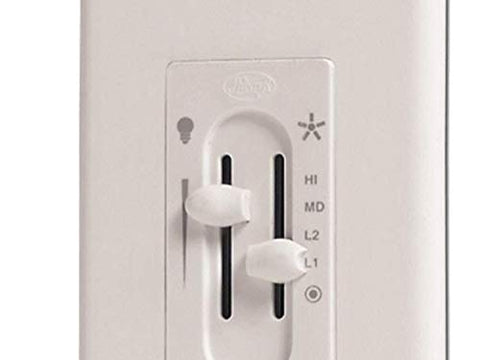 Hunter three-speed fan control delivers customizable airflow and dimming at a glance