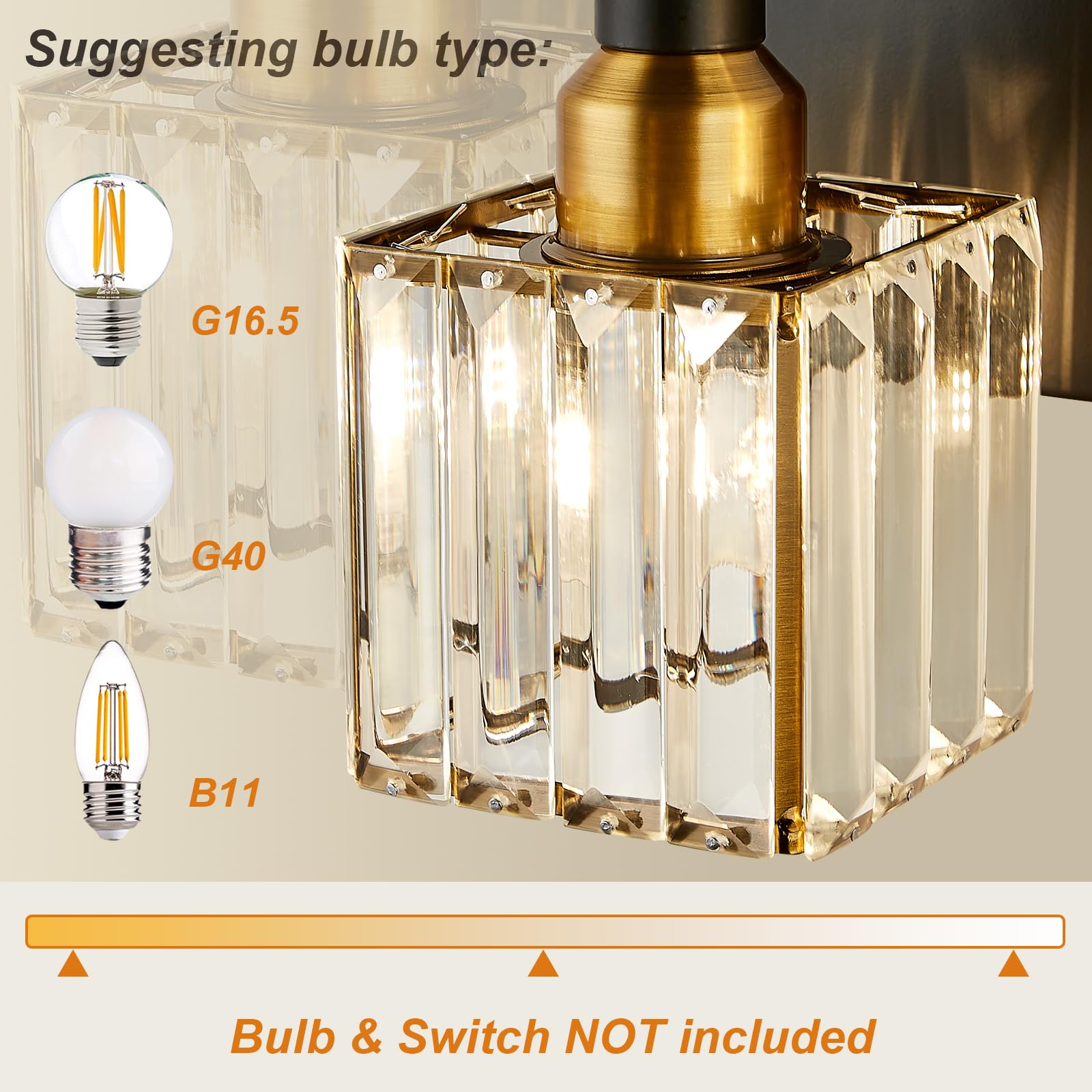 HUOKU Bathroom light anti-corrosion and moisture-proof design for longevity