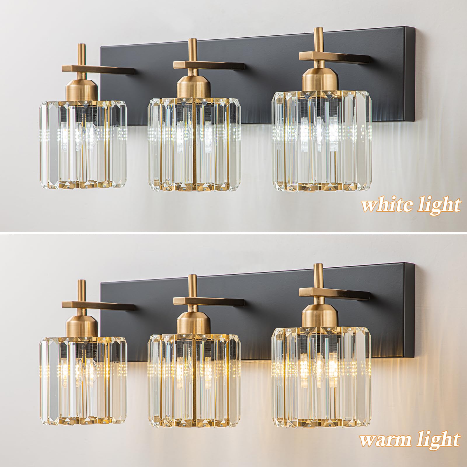 Dimmable lighting option with compatible dimmer for mood control.