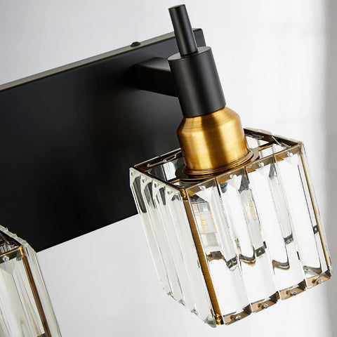 HUOKU Four-light brass wall mount ready for flexible installation