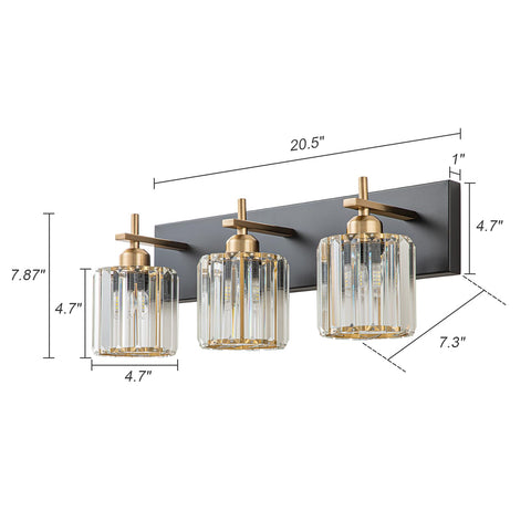 Polished gold frame adds anti-corrosion durability and stylish contrast in bathrooms.