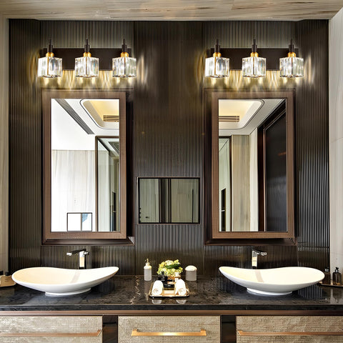 HUOKU square shade design creates balanced, contemporary illumination