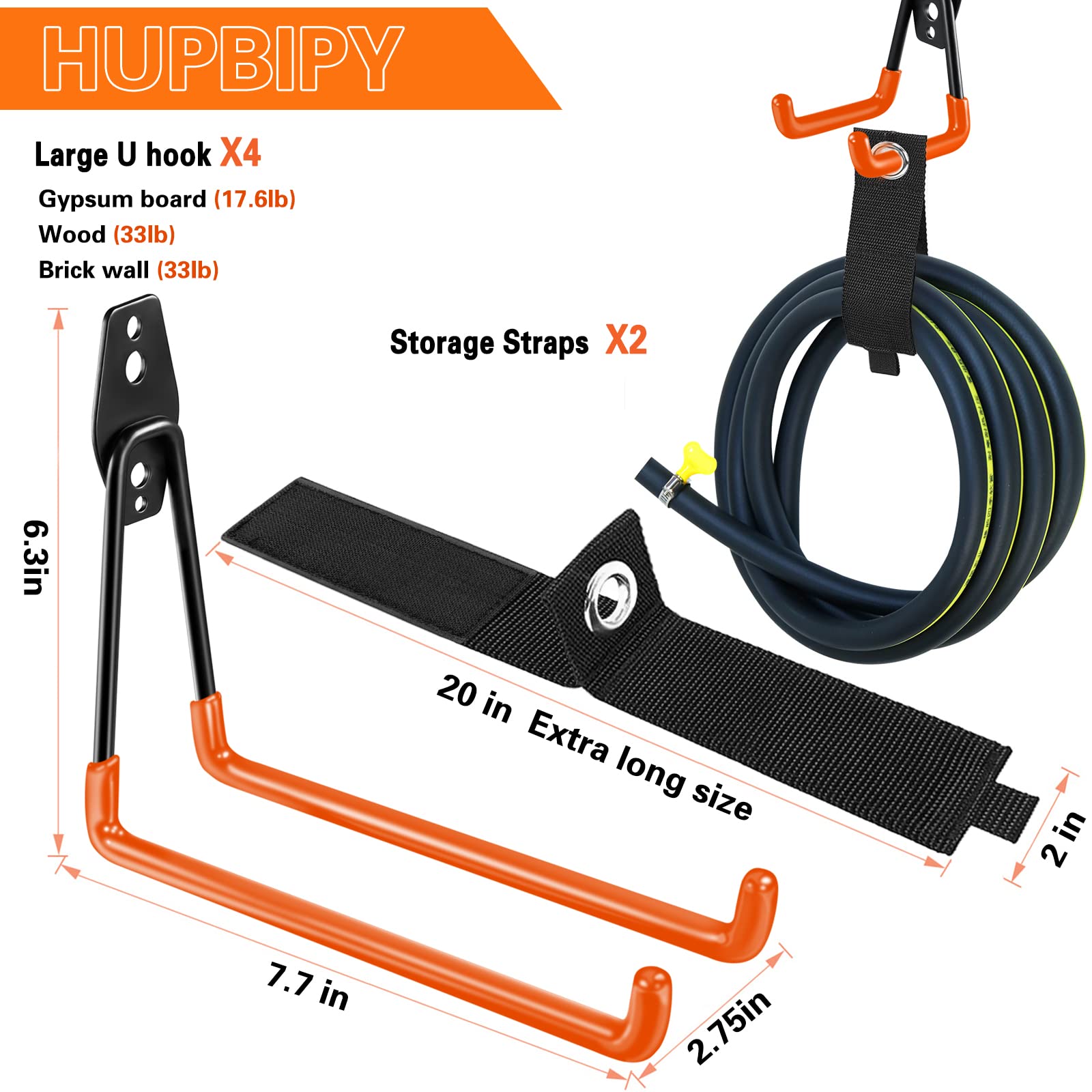 HUPBIPY extension cord holders keep cords organized off the floor
