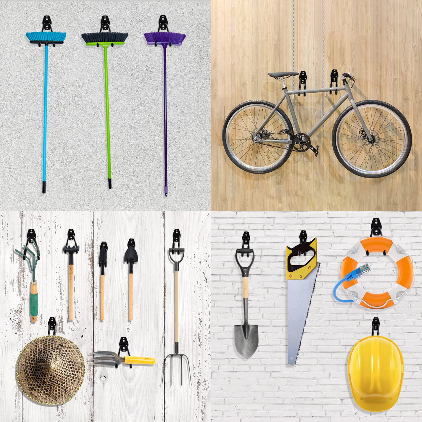 HUPBIPY hooks resist rust and scratches while keeping heavy items within reach.
