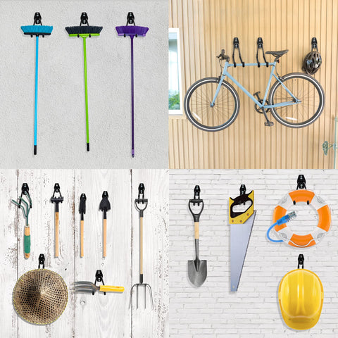 HUPBIPY system for hanging ladders, bikes, hoses, and more.