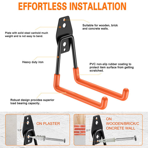 HUPBIPY wall-mounted storage system neatly holds garden tools