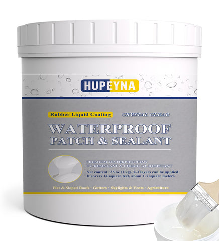 Hupeyna liquid waterproof sealant bottle ready for universal repairs on indoor and outdoor surfaces.