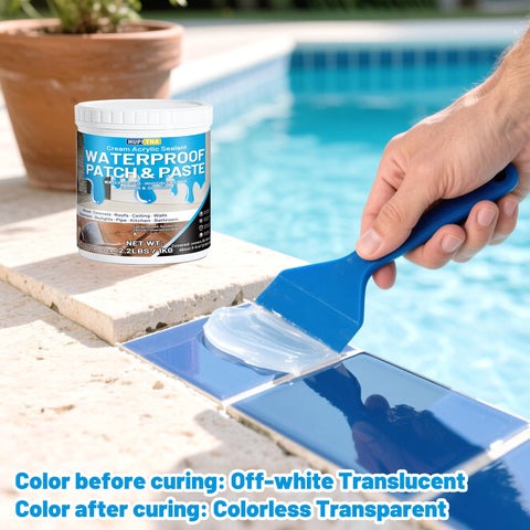 Hupeyna paintable paste allows color matching after drying.