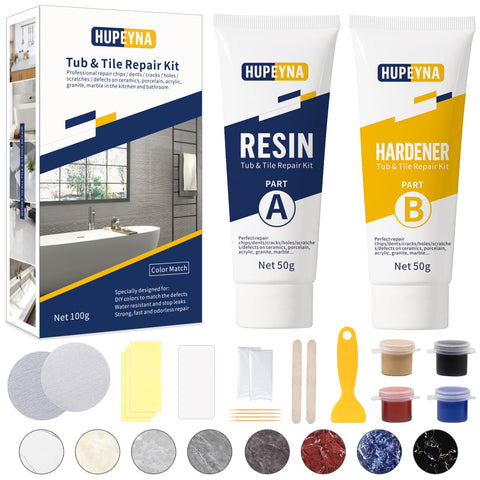 Hupeyna tub repair kit color match applied to porcelain for seamless restoration.