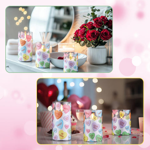 Huquary 3x6 inch LED pillar candle creates warm dining ambiance