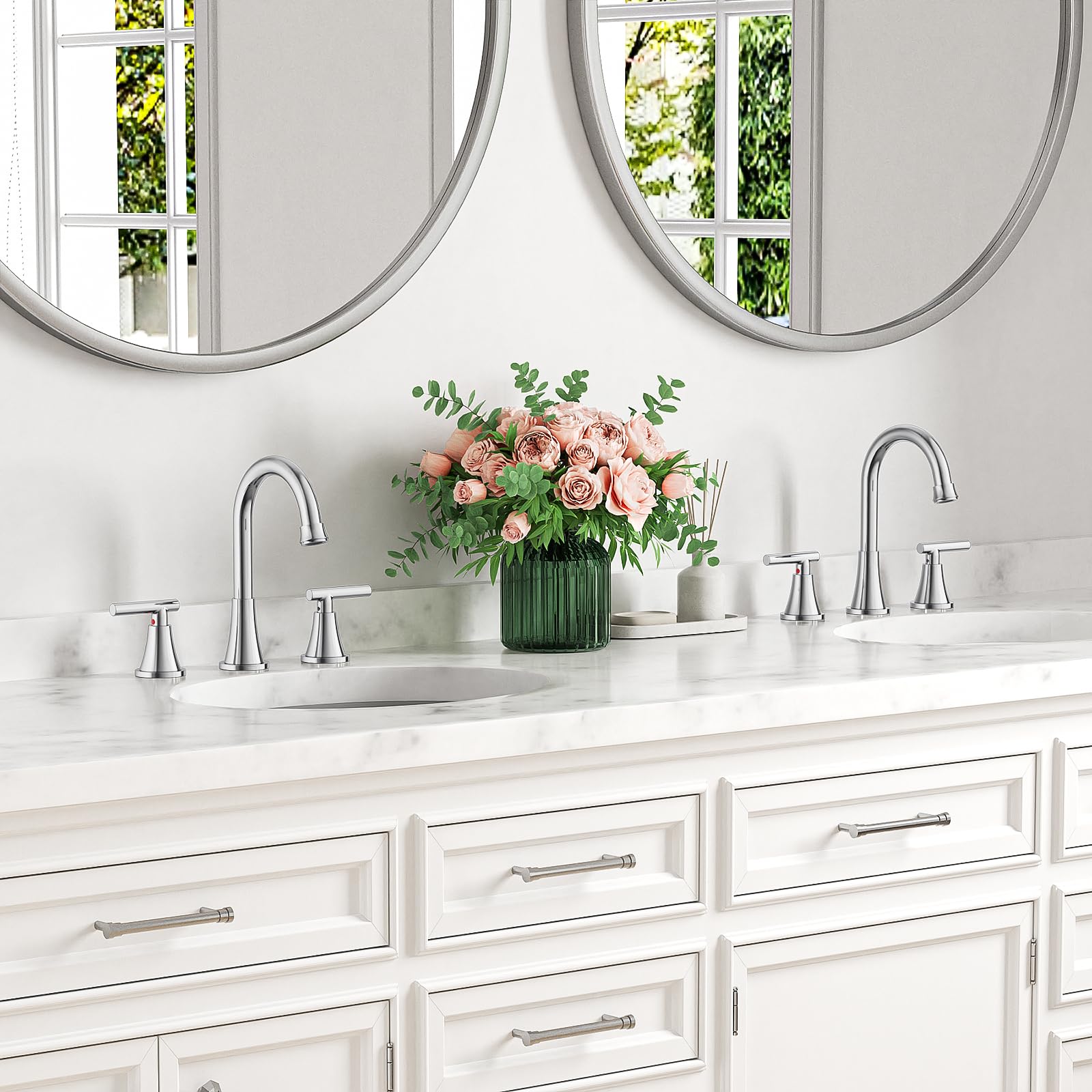 Hurran 360-degree swivel spout for flexible reach