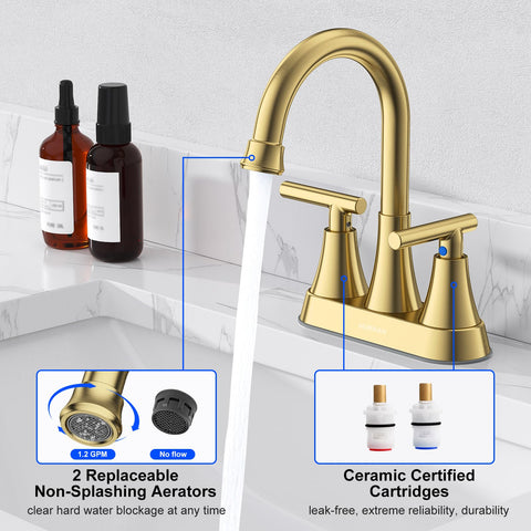 Hurran 360-degree swivel spout for flexible sink usage