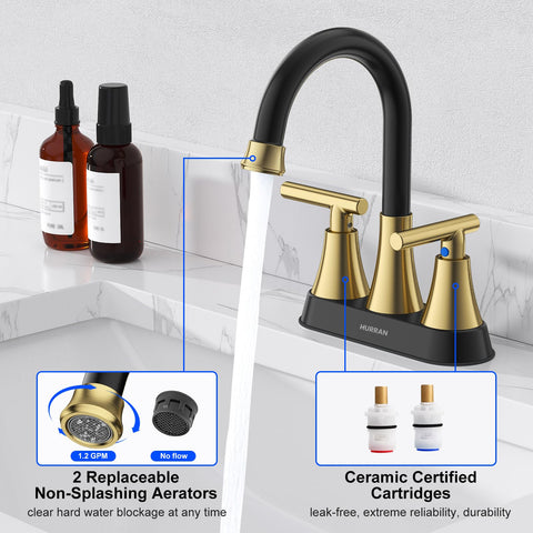 Hurran stainless steel, lead-free body ensures durable, safe operation with a modern look.