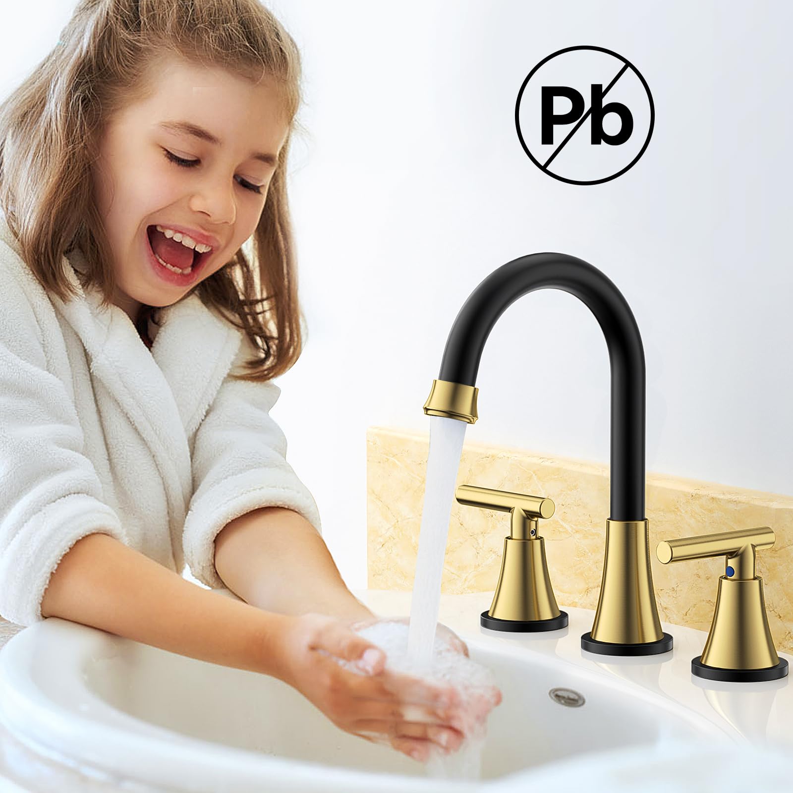 Hurran Black & Gold finish resists corrosion and salt spray