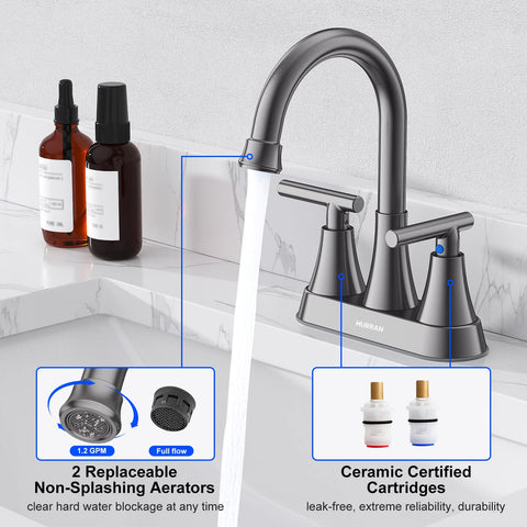 Hurran supply hoses enable quick, reliable installation.