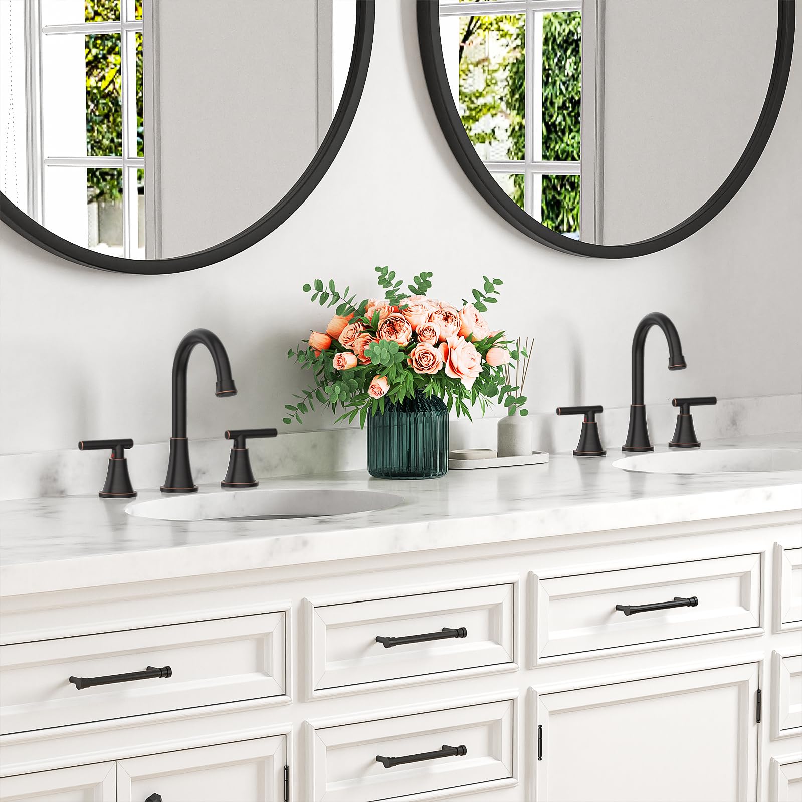 Hurran tall spout provides ample space for washing hands