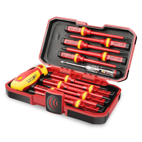 HURRICANE 1000V insulated screwdriver set for safe electrical tasks.