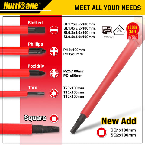 HURRICANE 1000V magnetized tips close-up for fast engagement