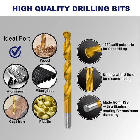 Drilling aluminum alloy with HURRICANE bits for smooth results.