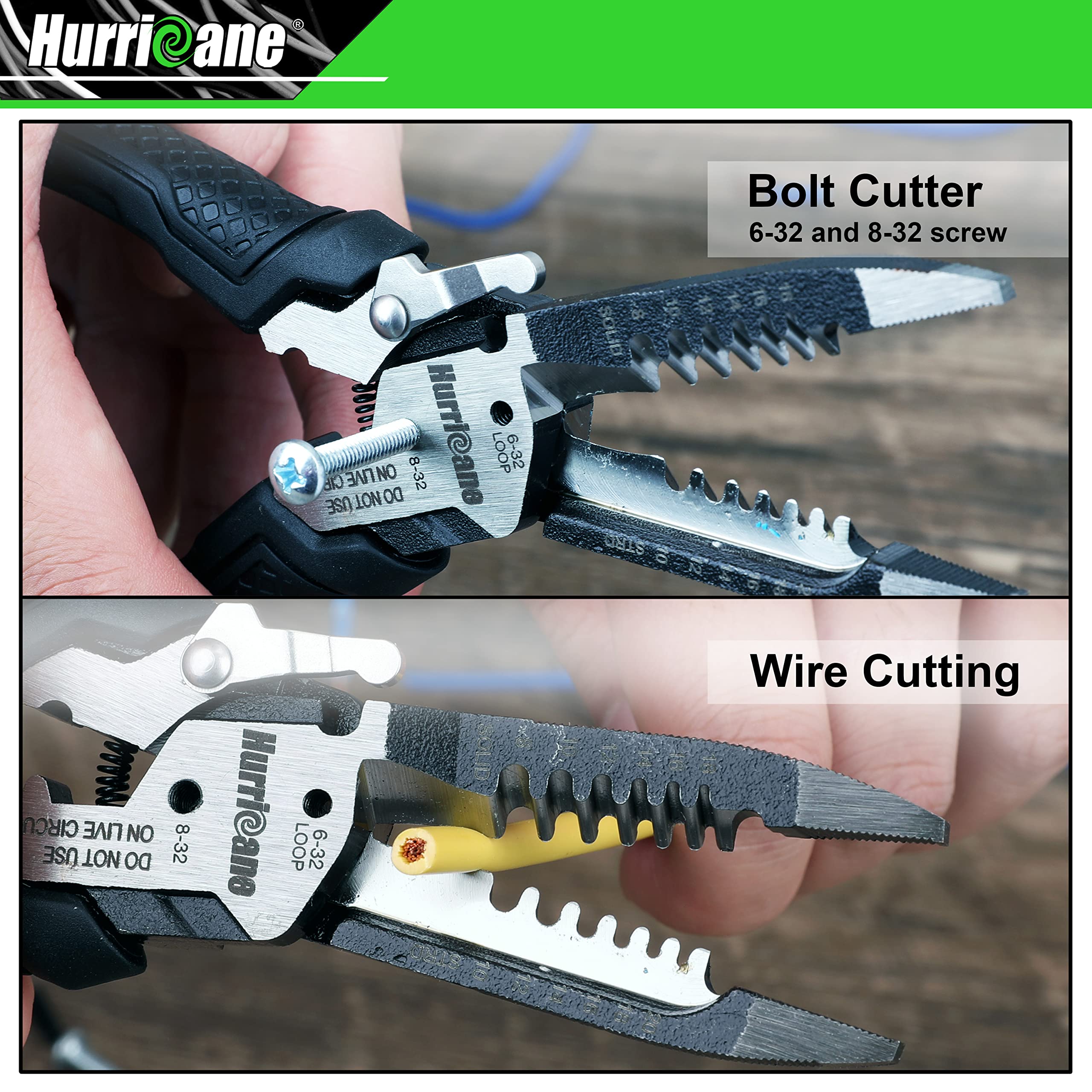 Hurricane 6-in-1 forged alloy steel construction emphasizes durability