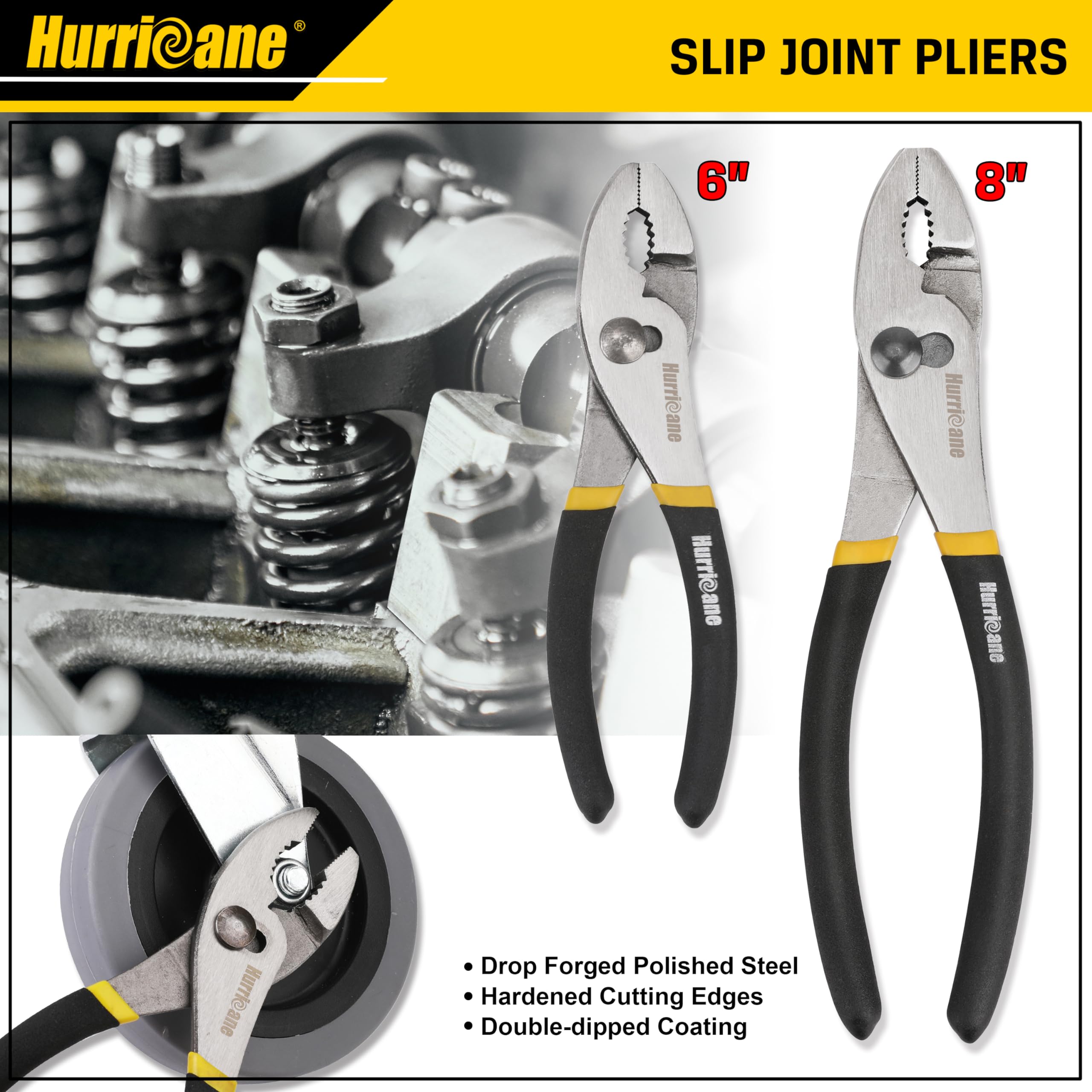 Hurricane 6-inch long nose pliers for delicate gripping and reach in confined areas