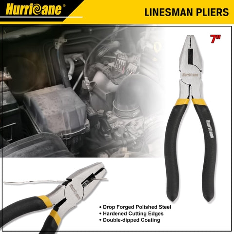 Hurricane 8-inch slip joint pliers designed for heavy-duty gripping and versatile bolt work