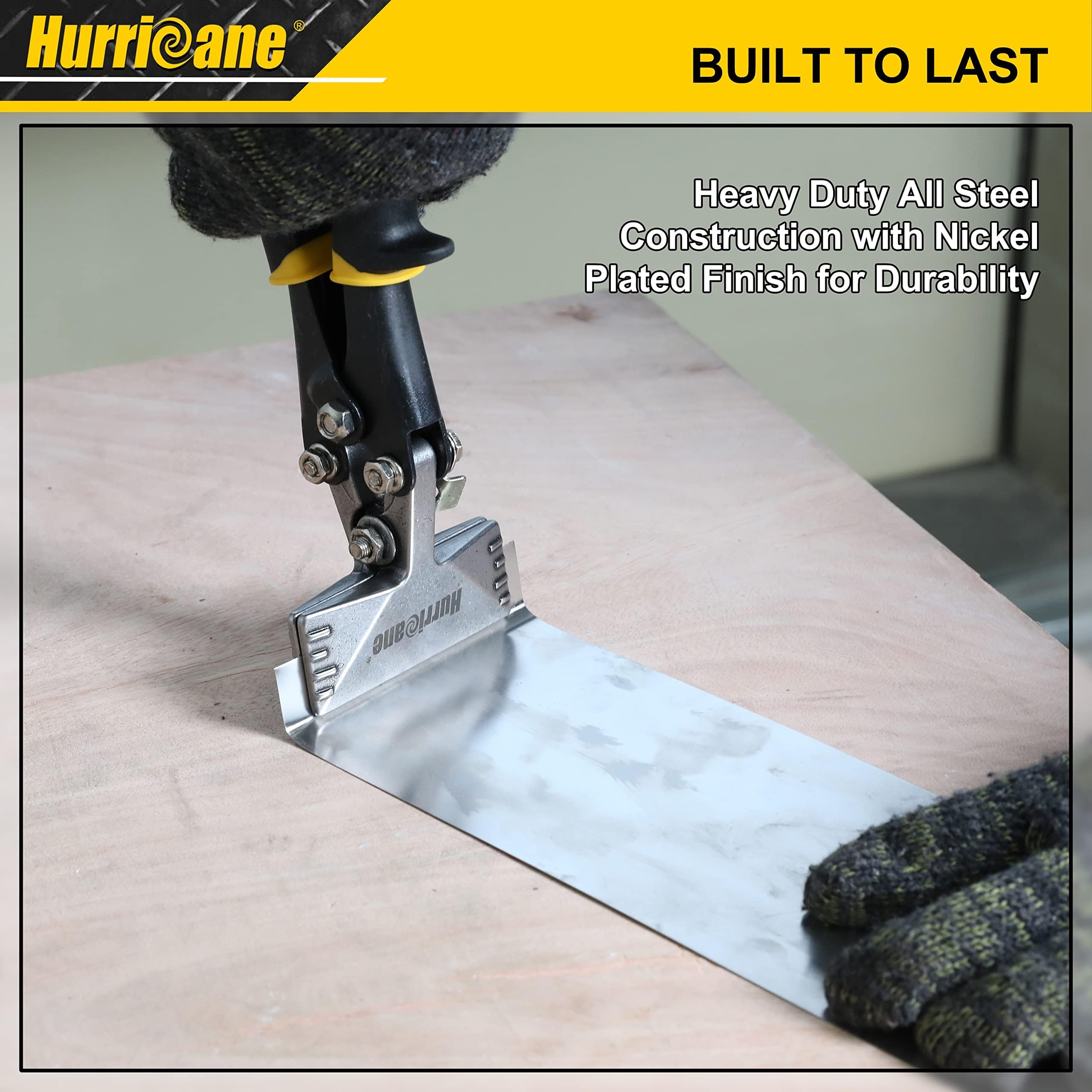 HURRICANE compact sheet metal tool ideal for HVAC and small projects