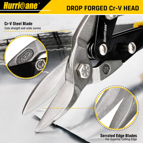 Hurricane tin snips great for DIY crafts and home repairs.