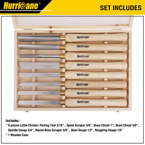 HURRICANE parting tool 3/16 inch ideal for precise separation lines during turning.