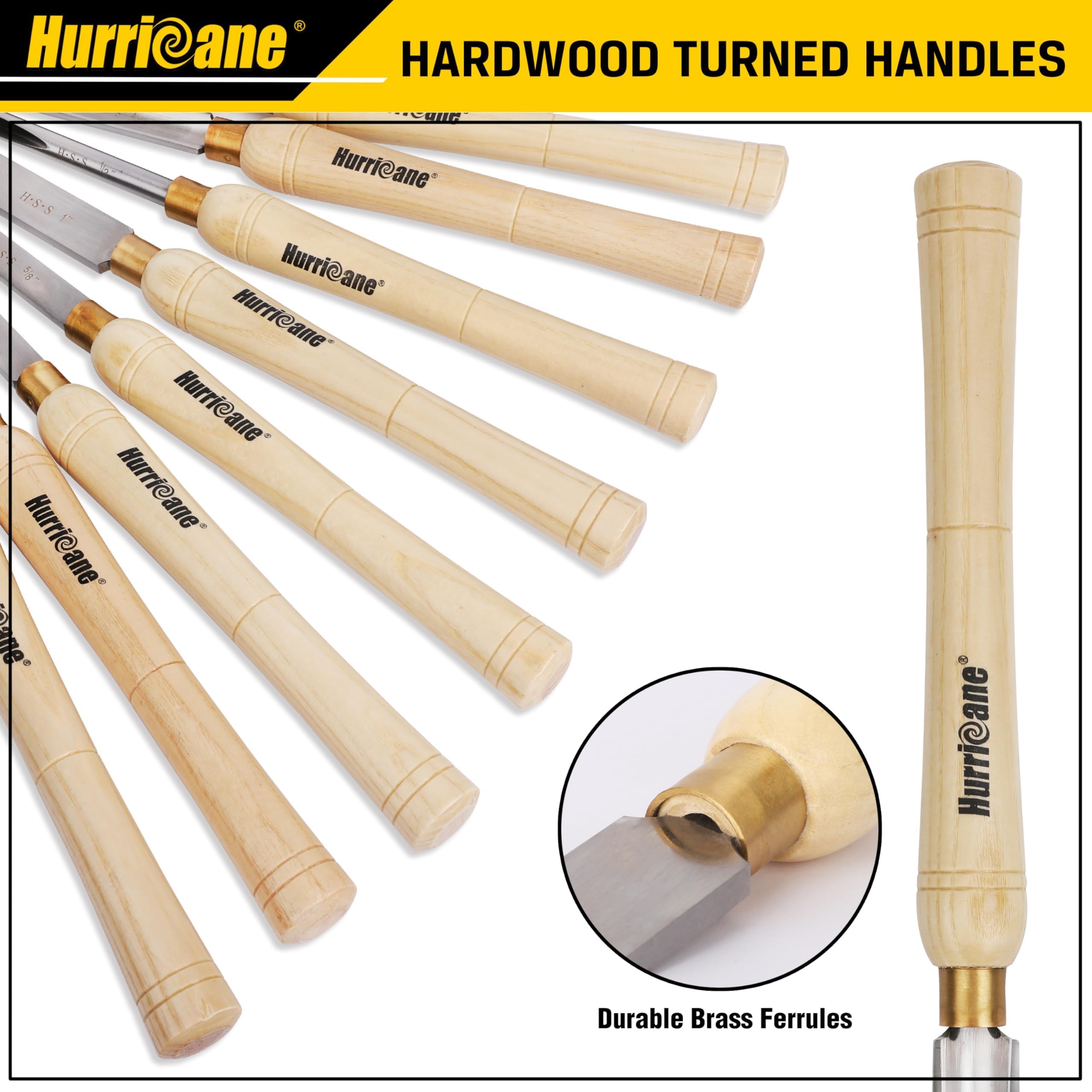 HURRICANE round nose scraper 5/8 inch for controlled texture and finishes.