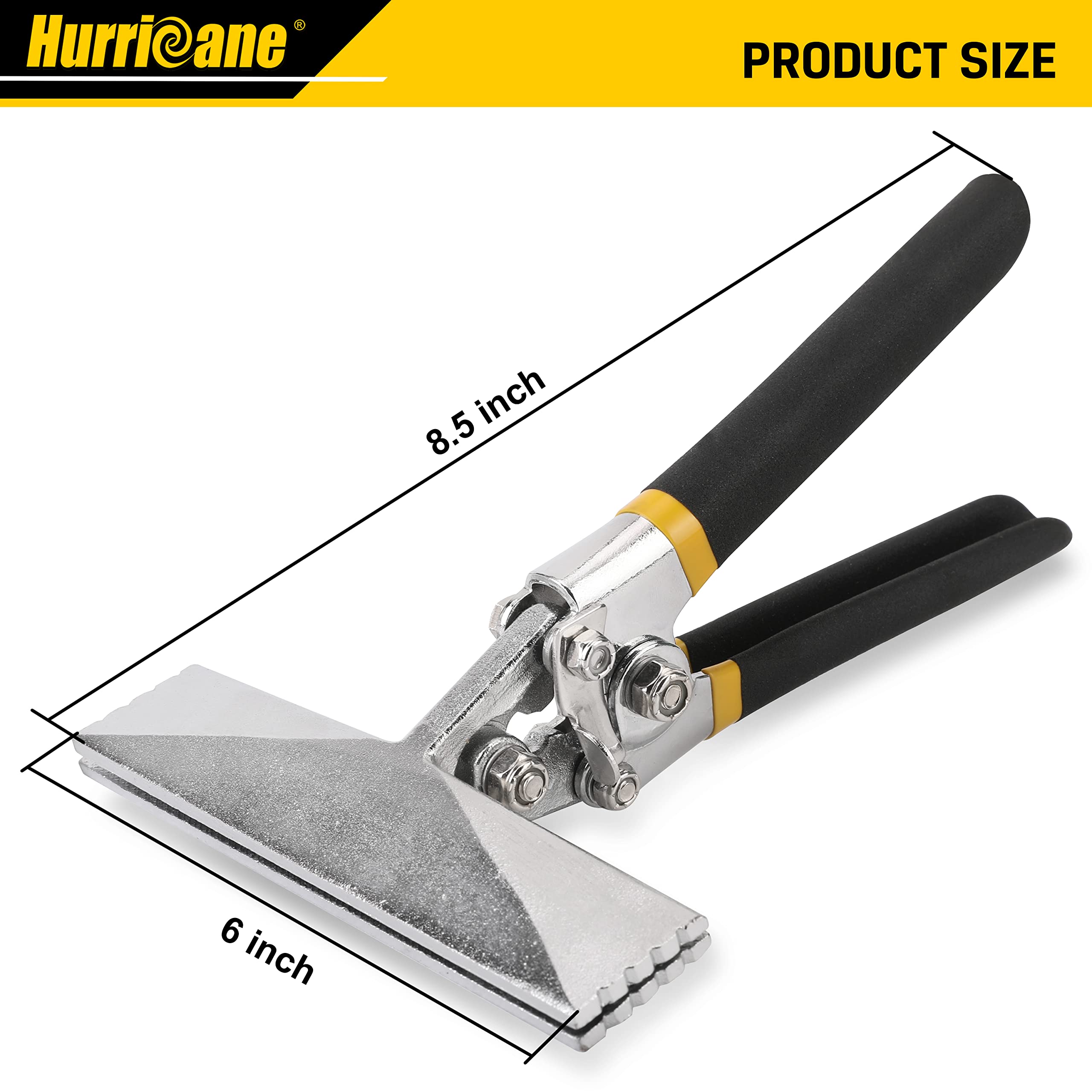 Hurricane seamer in duct work use for hand folding metal