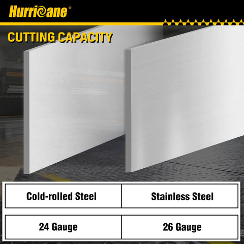 Hurricane sheet metal v-notch notcher delivers neat folds for ductwork and gutters