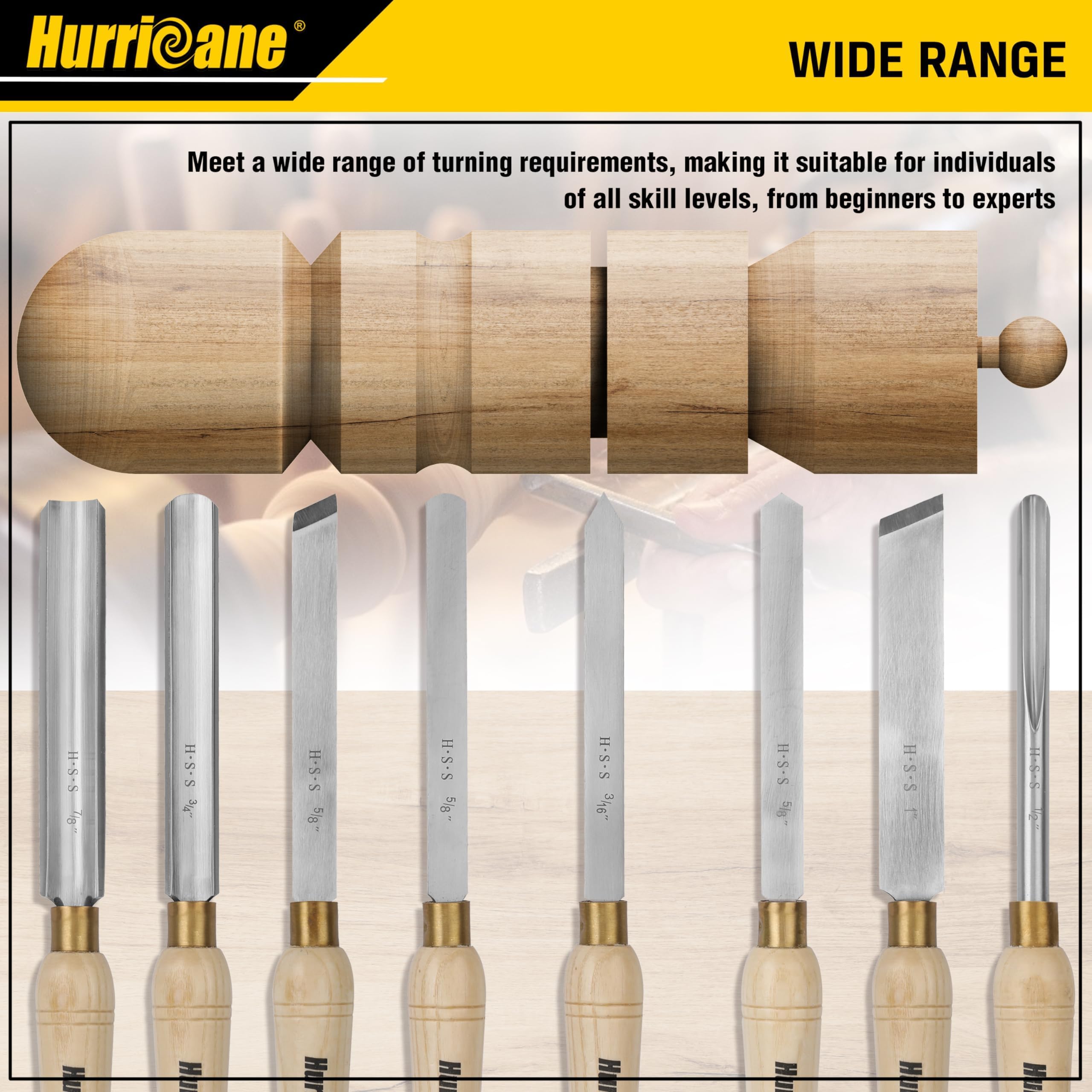 HURRICANE spear scraper 5/8 inch enables smooth contouring and finishing touches.