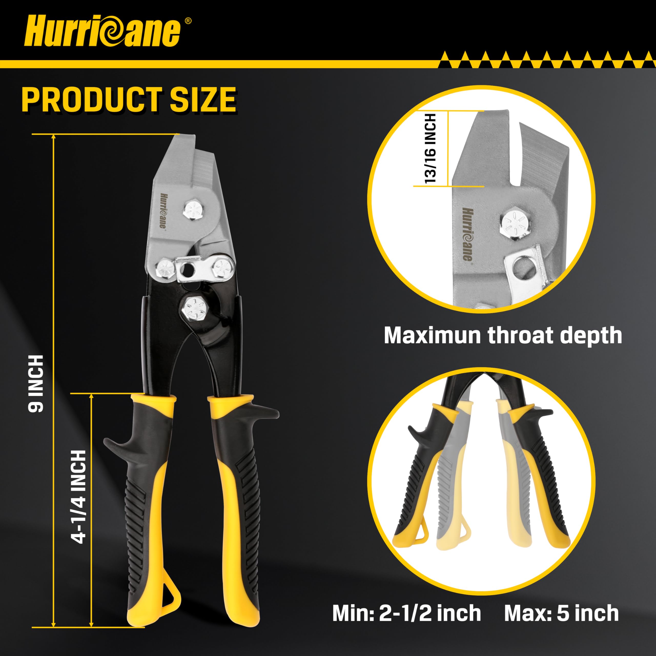 Hurricane v-notch notcher safety lock engaged for secure storage