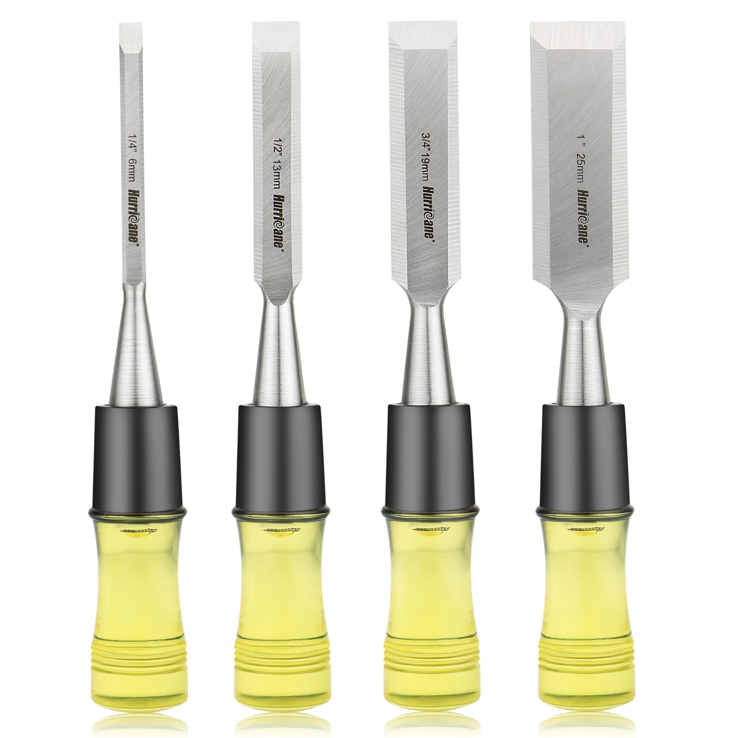 HURRICANE wood chisel set quarter-inch blade for precise paring and finishing cuts.