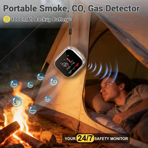 HushDream alarm with sound and flashing icons for immediate alerts.