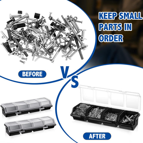 Hushee angled-opening design provides effortless screw retrieval.