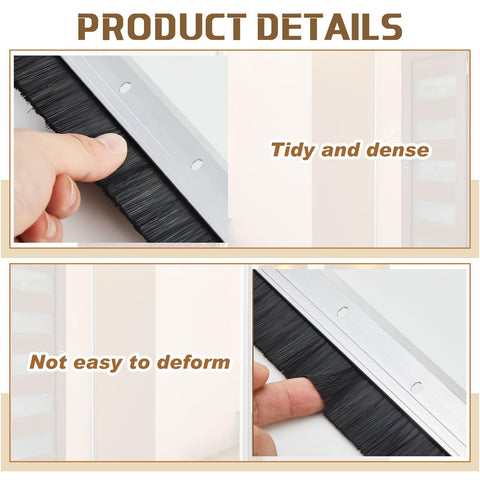 Hushee installation kit includes two screws per sweep.