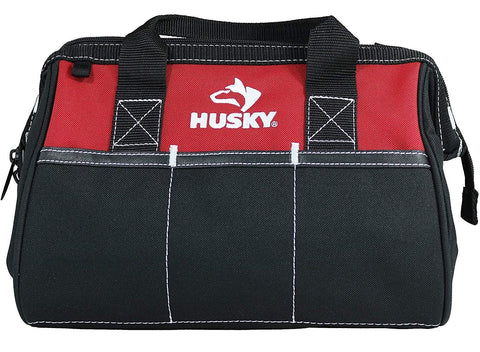 Husky 12in contractor bag external pocket 1 for tools and fasteners