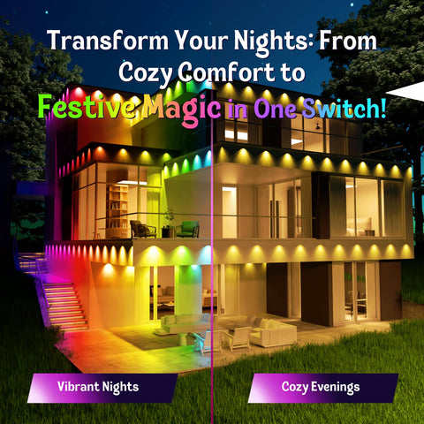 HUTAKUZE IP67 outdoor lights endure weather and humidity for year-round displays