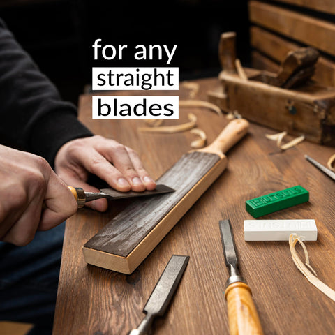 Hutsuls cowhide leather strop offers durable sharpening sessions