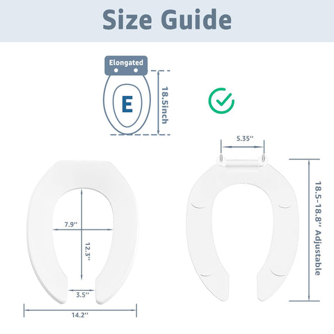 Huttdmel heavy-duty elongated seat demonstrates robust construction for public use.